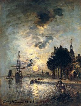 Johan Barthold Jongkind : Clair De Lune
